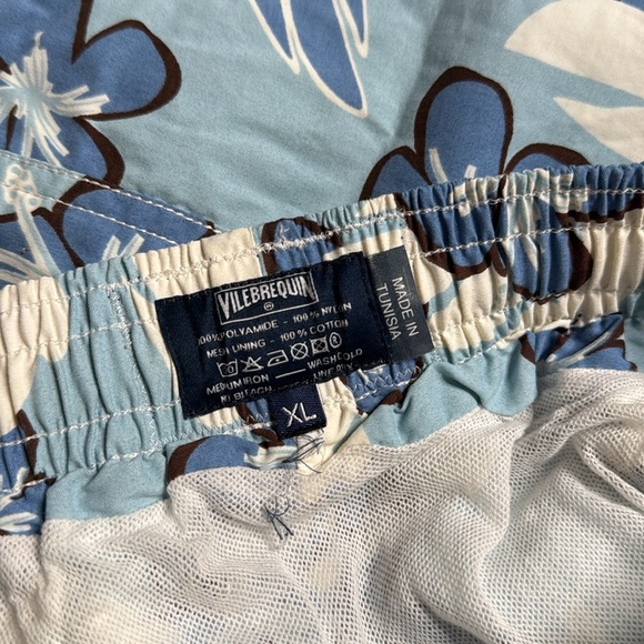 Vilebrequin Blue and Brown Athletic Swim Shorts - Picture 3 of 6